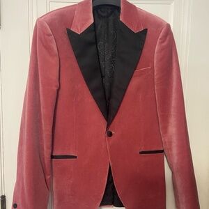 Pink velvet Topman Tuxedo Formal jacket